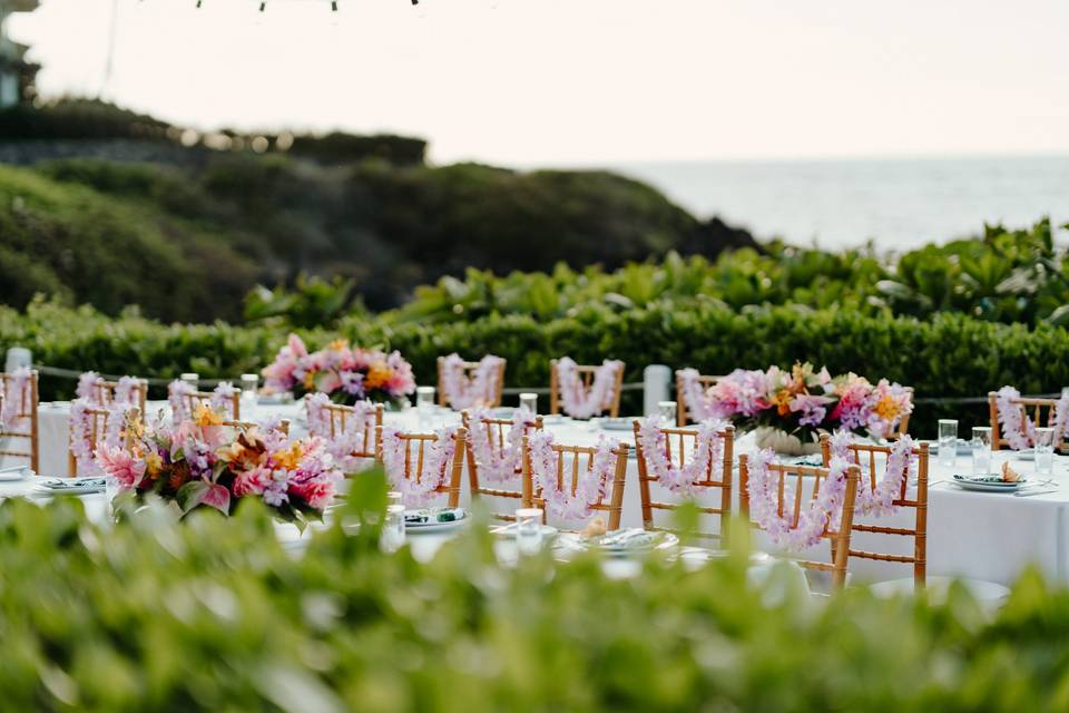 Wedding setup Maui, Hawaii