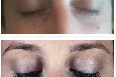 Actual Before and After Photos of a Love Those Lashes client.