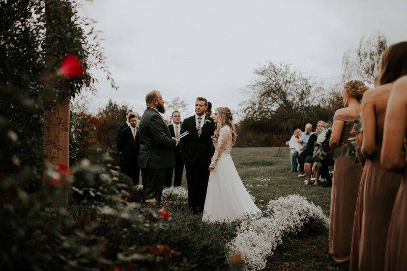 Ceremony in front lawn