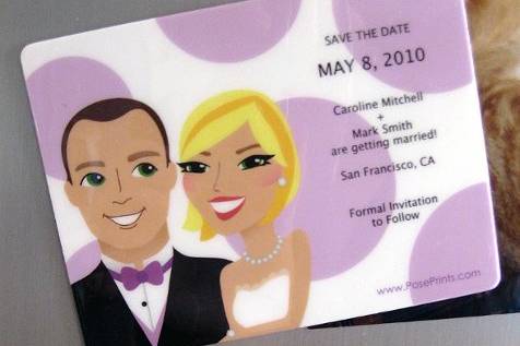 Photo of PosePrints Save-the-Date Magnet
