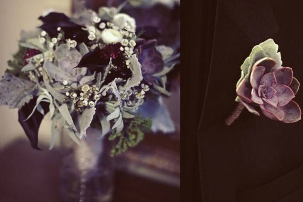 Bridal Bouquet & Boutonniere