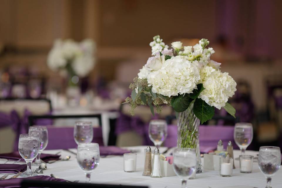 Beach wedding setup