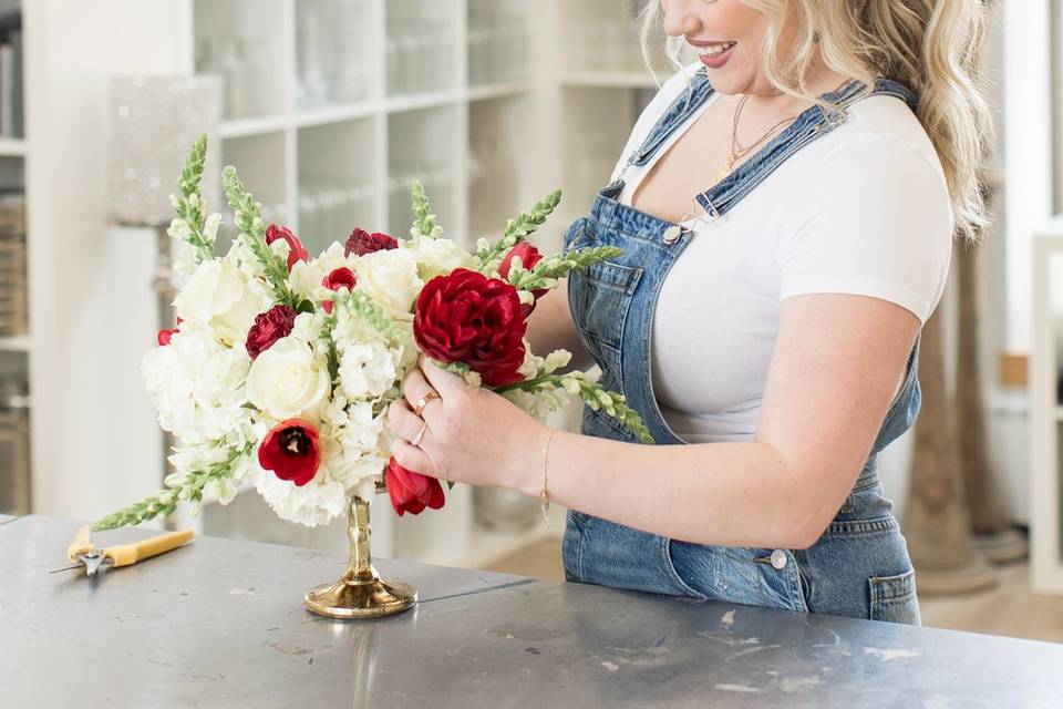 Happy florist