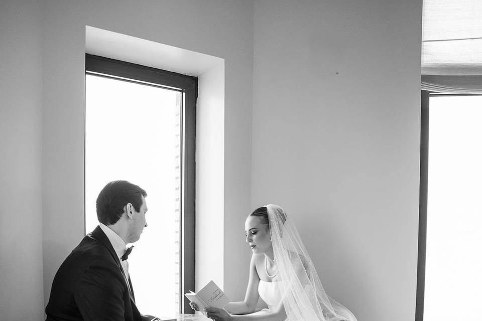 Bride vow exchange