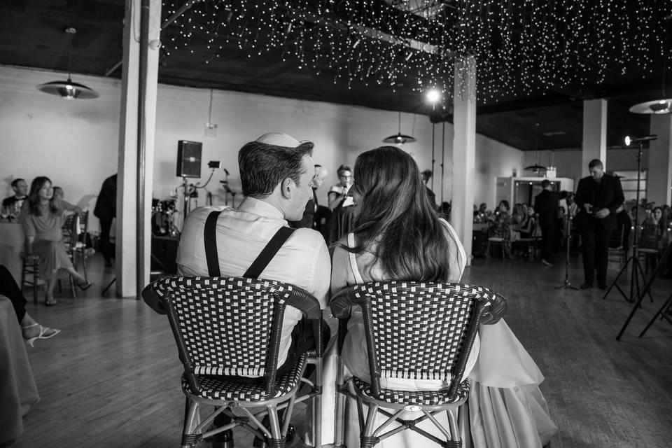 Couple looking at eachother