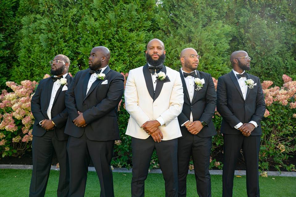 Grooms and groomsmen