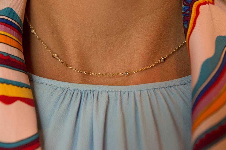 Diamonds-by-the-yard necklace