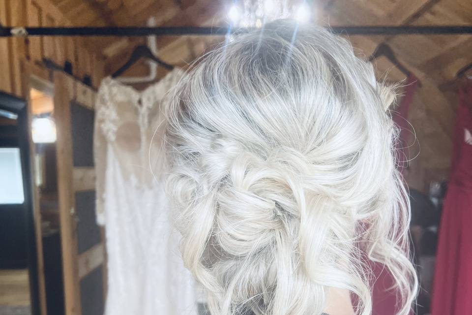 Blonde Updo