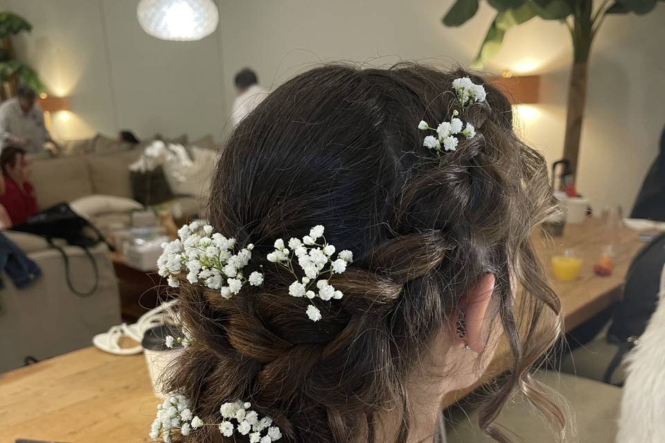 Bridal updo