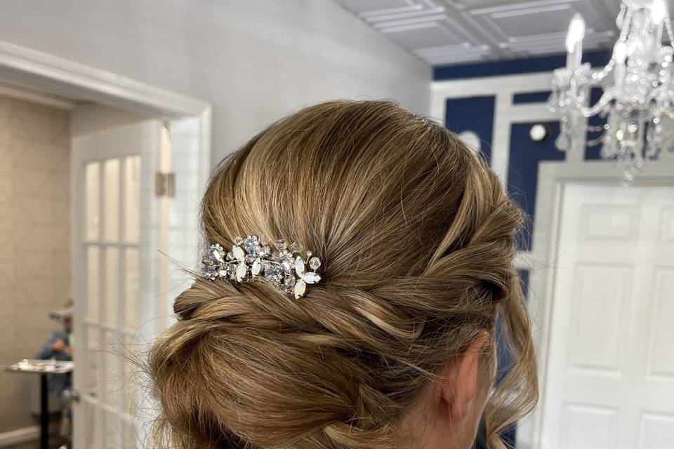 Bridal updo