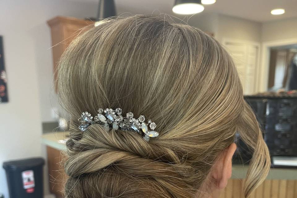 Bridal updo