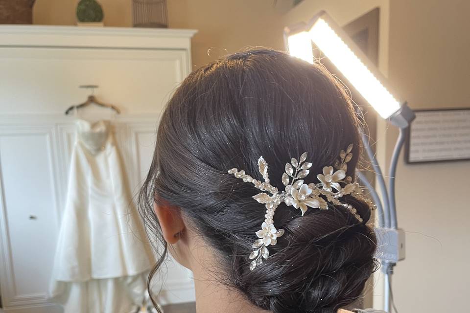 Bridal updo