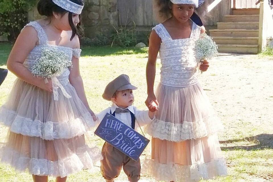 Kids at the wedding