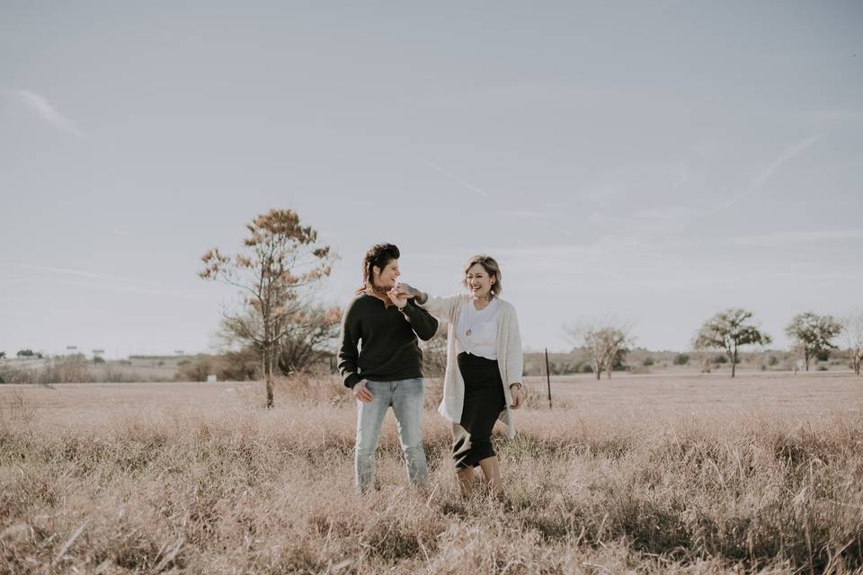 Smiles in a field