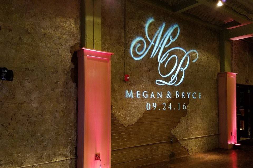 Wedding monogram light