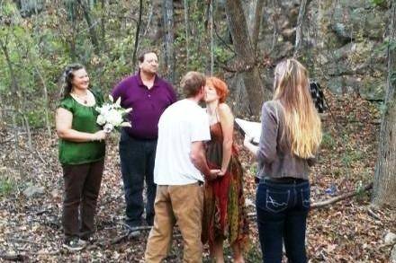 Beautiful woodland elopement '12.