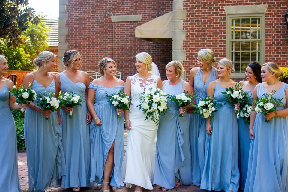 Beautiful bridal party