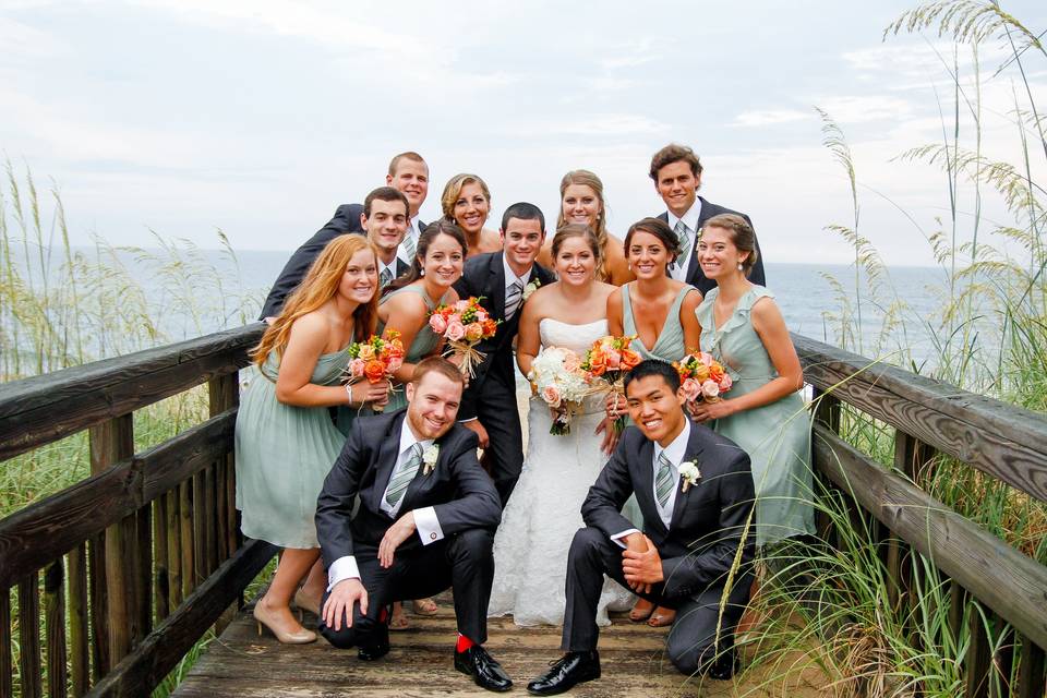 Beach Bridal Party