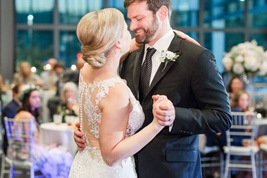 Dancing at wedding