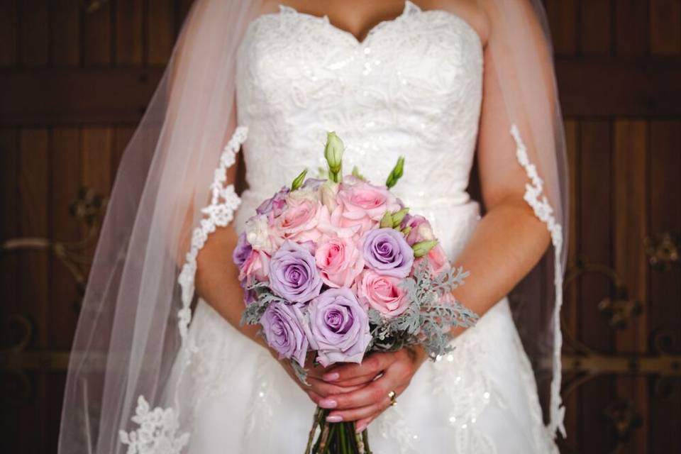 Bride with bouquet