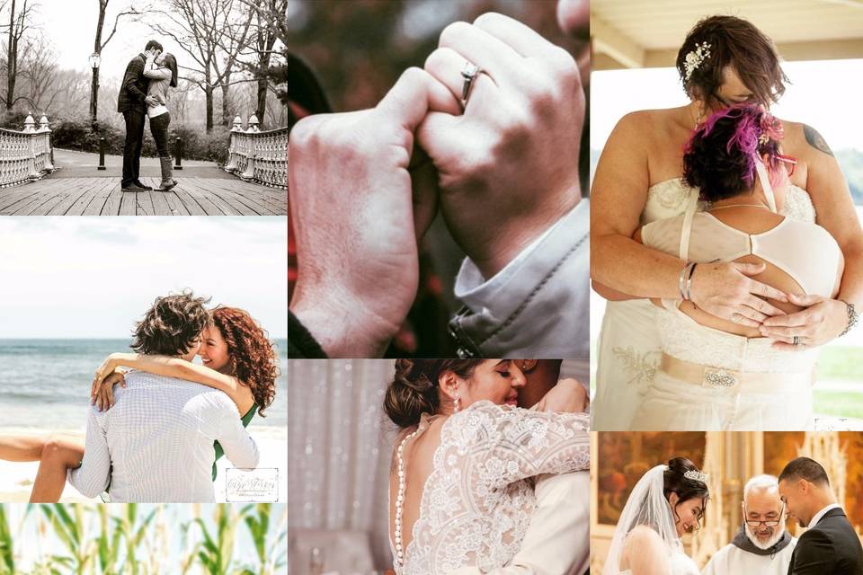 Collection of wedding moments