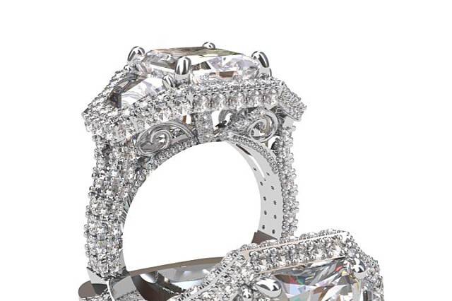 Opulent engagement rings