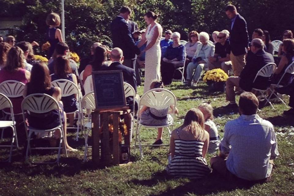 Ceremony lake side
