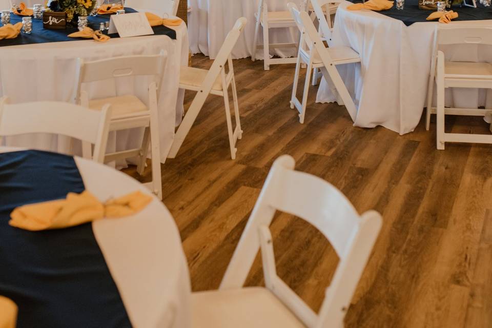 Table Number Wood Blocks - Northern Virginia Barn Wedding Venue