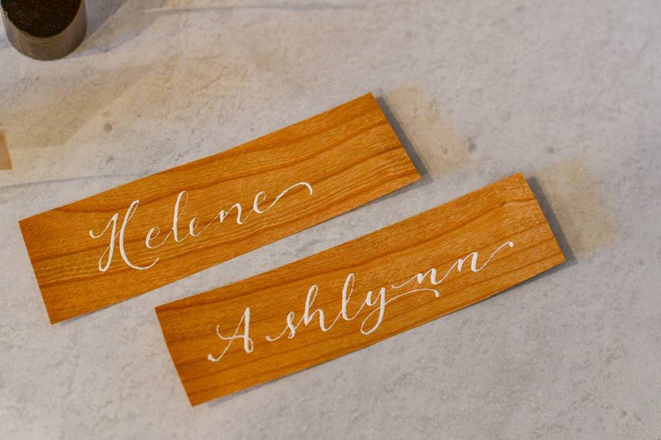 Wood place cards
