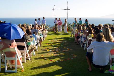 Outdoor wedding ceremony