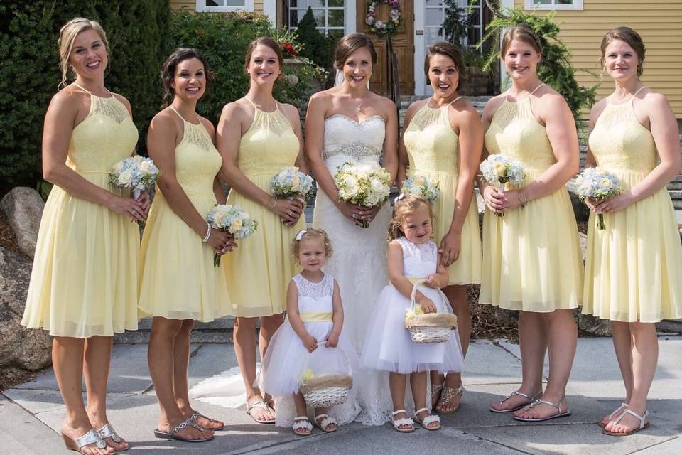 Bride and her girls