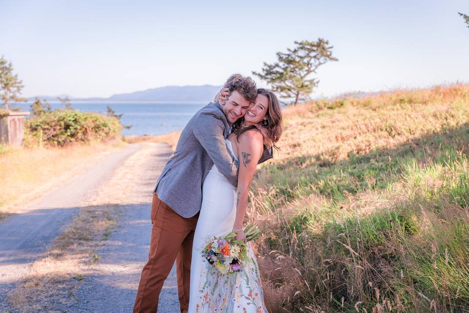 Bride & Groom - Lummi Island