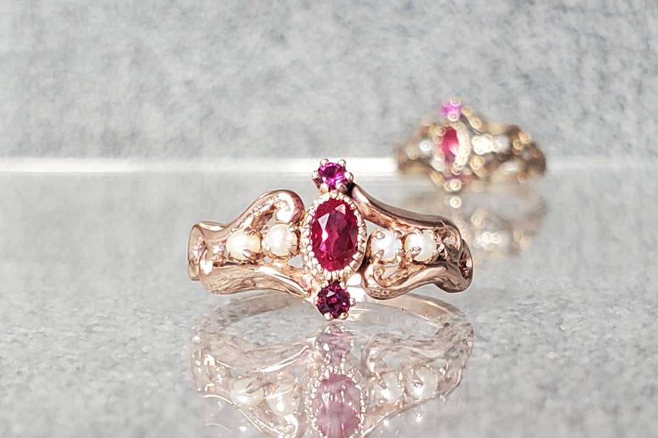Antique Reproduction Ruby Ring