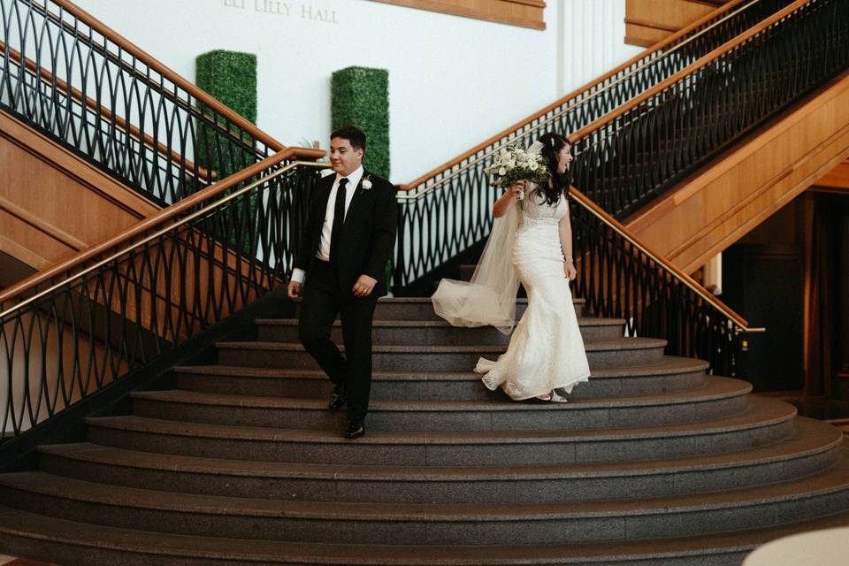 Walking down the stairs - Brynna Isabell Photography