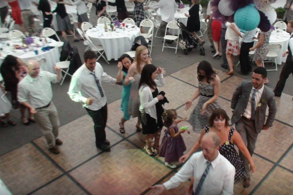 Dance floor full of people