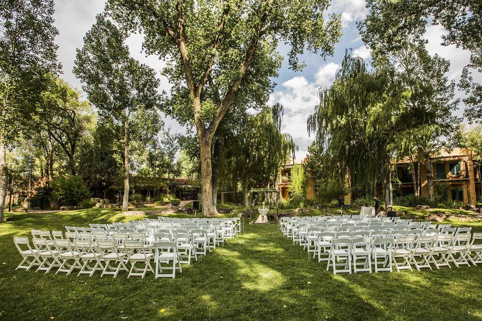 GArden ceremony