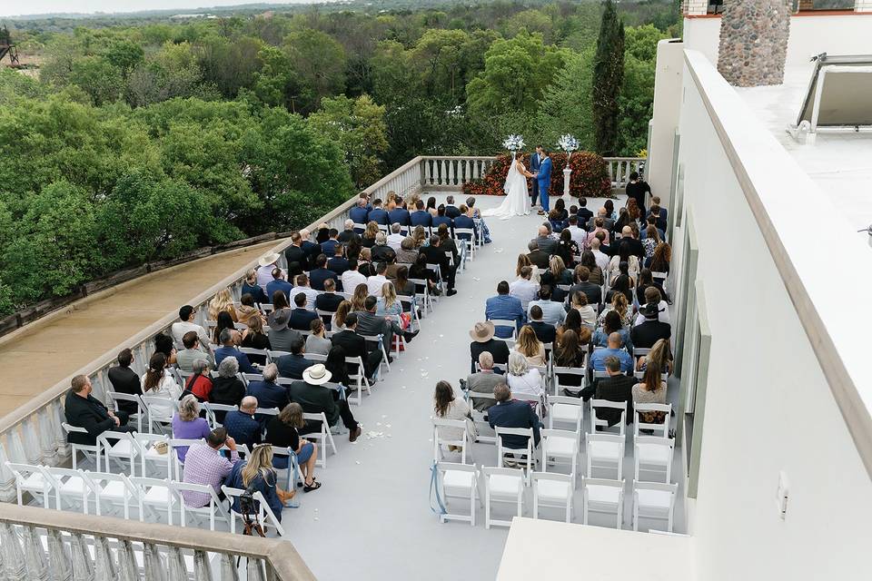 Rooftop wedding