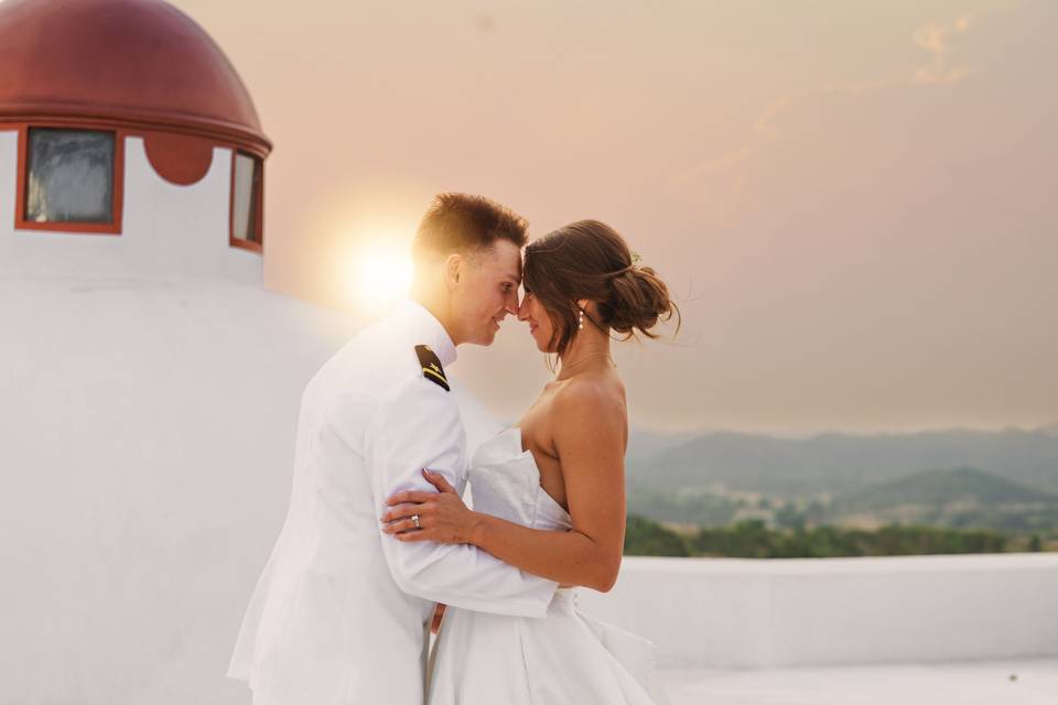 Rooftop wedding