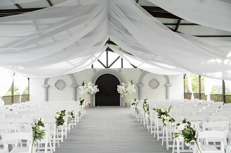 Wedding ceremony pavilion