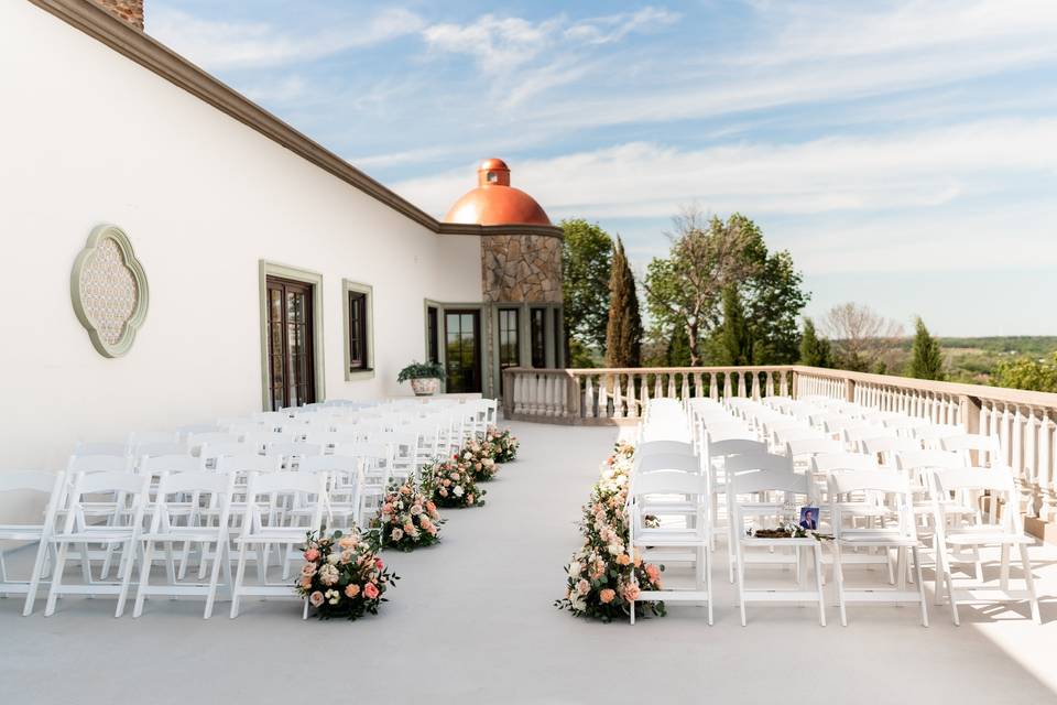 Balcony wedding