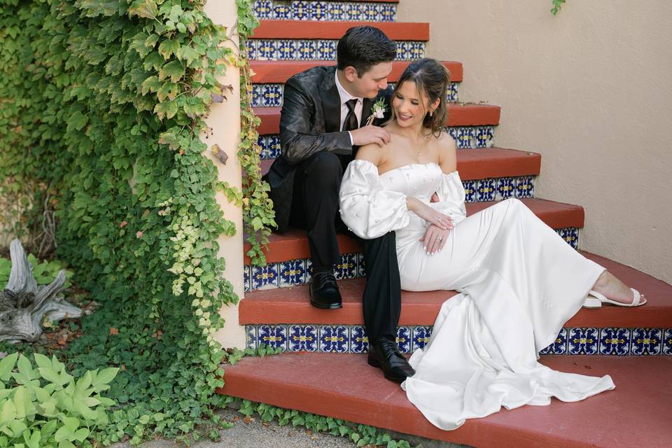 Spanish tile staircase