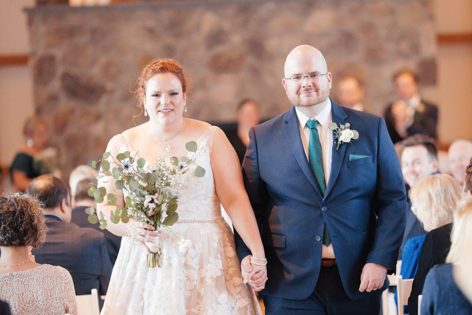 Down the Aisle as Mr. & Mrs.