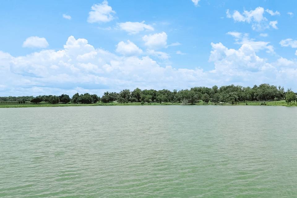 Aerial lake views