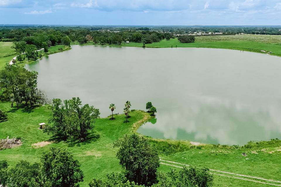 A private 24 acre lake