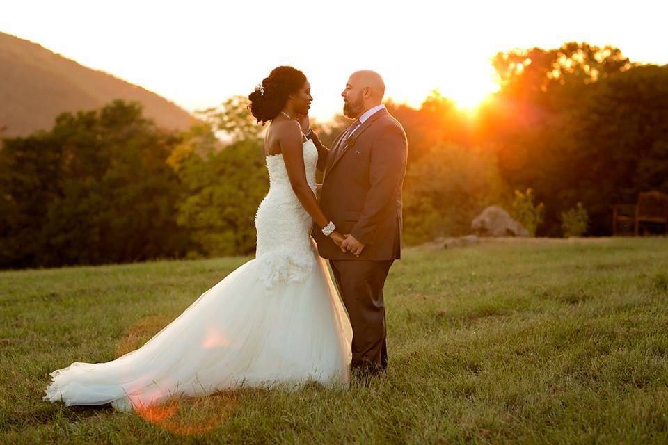 Couple by the sunset