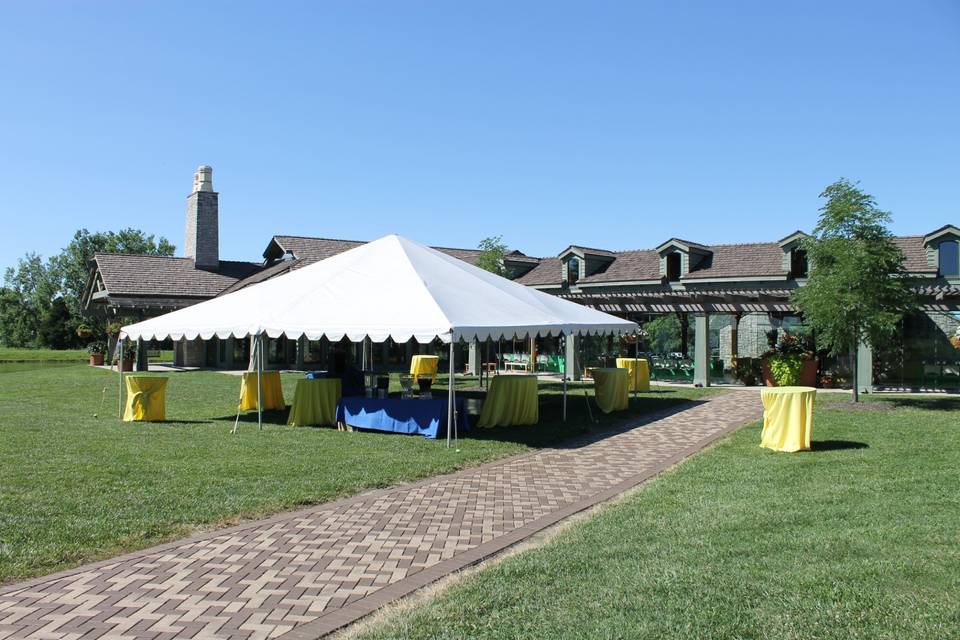 Dancing under the tent