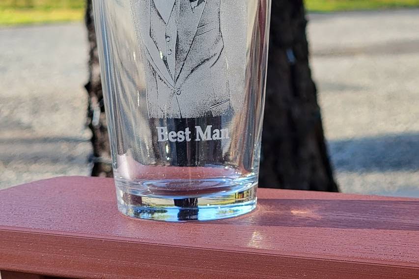 Best Man Pint Glass