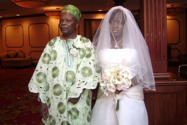Escorting the bride