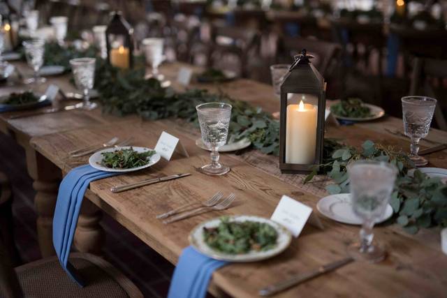 Farm table greenery