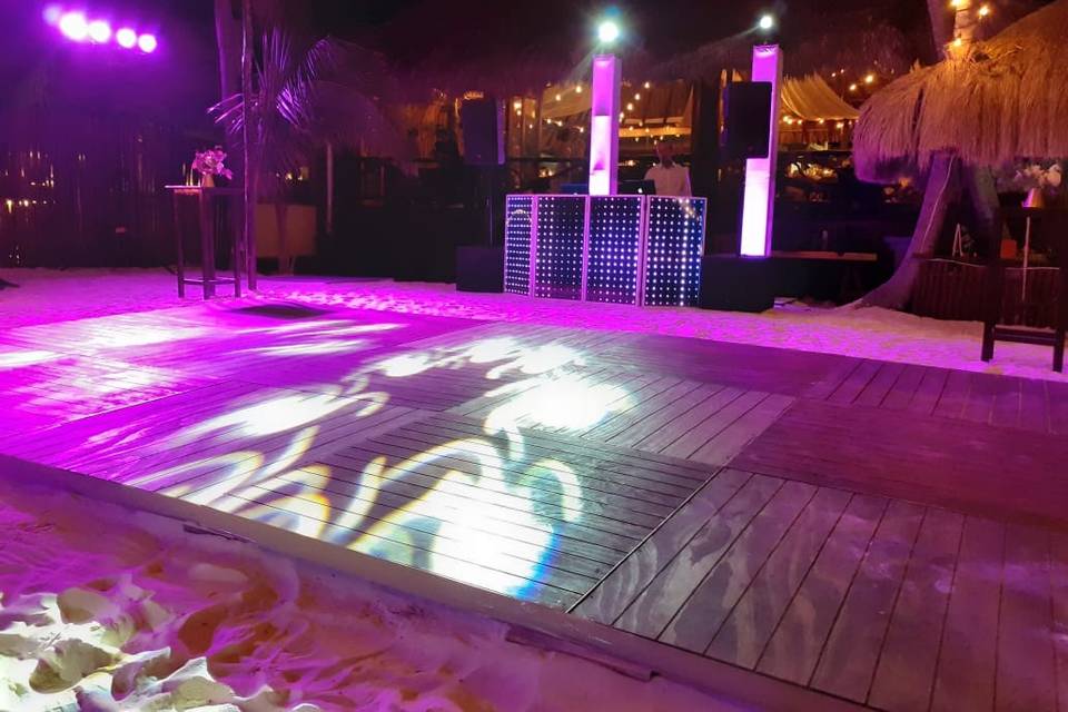 Wooden dance floor